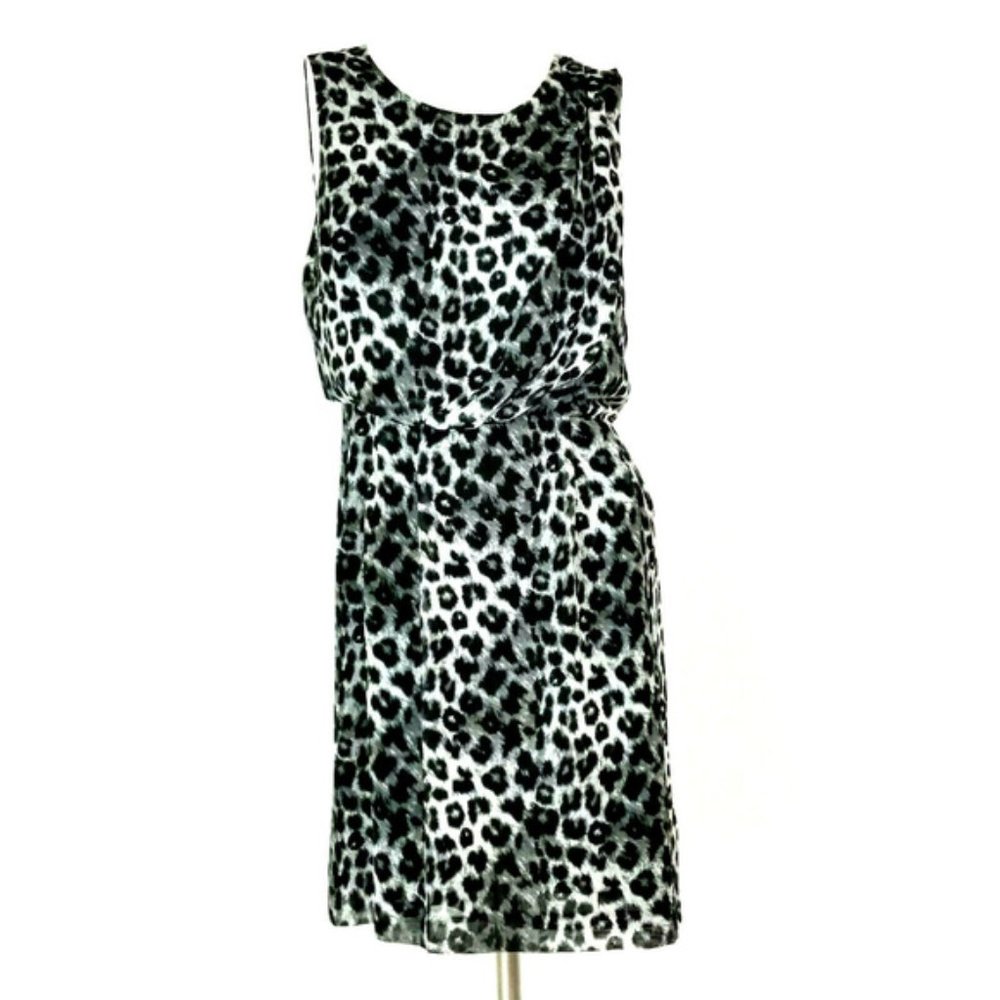Apt. 9 Monochrome Leopard Print Sleeveless Dress